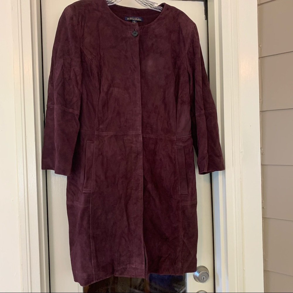 Brooks Brothers leather coat